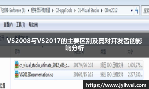 VS2008与VS2017的主要区别及其对开发者的影响分析